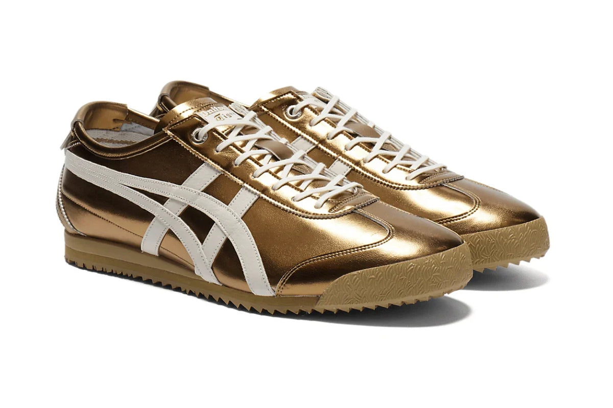Onitsuka Tiger Mexico 66 SD Metallic Series Desert Camp Cream Dourado