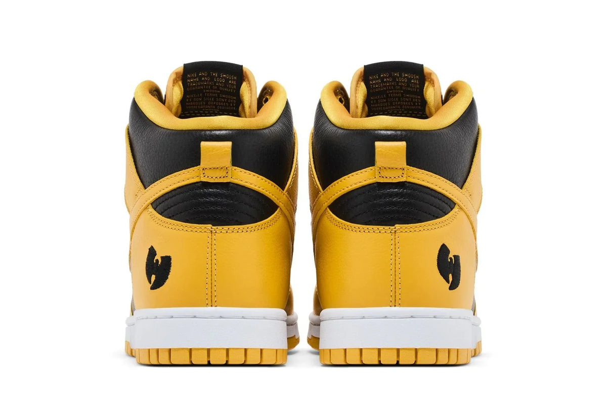Nike Dunk High x Wu Tang Clan Black and Pollen Amarelo
