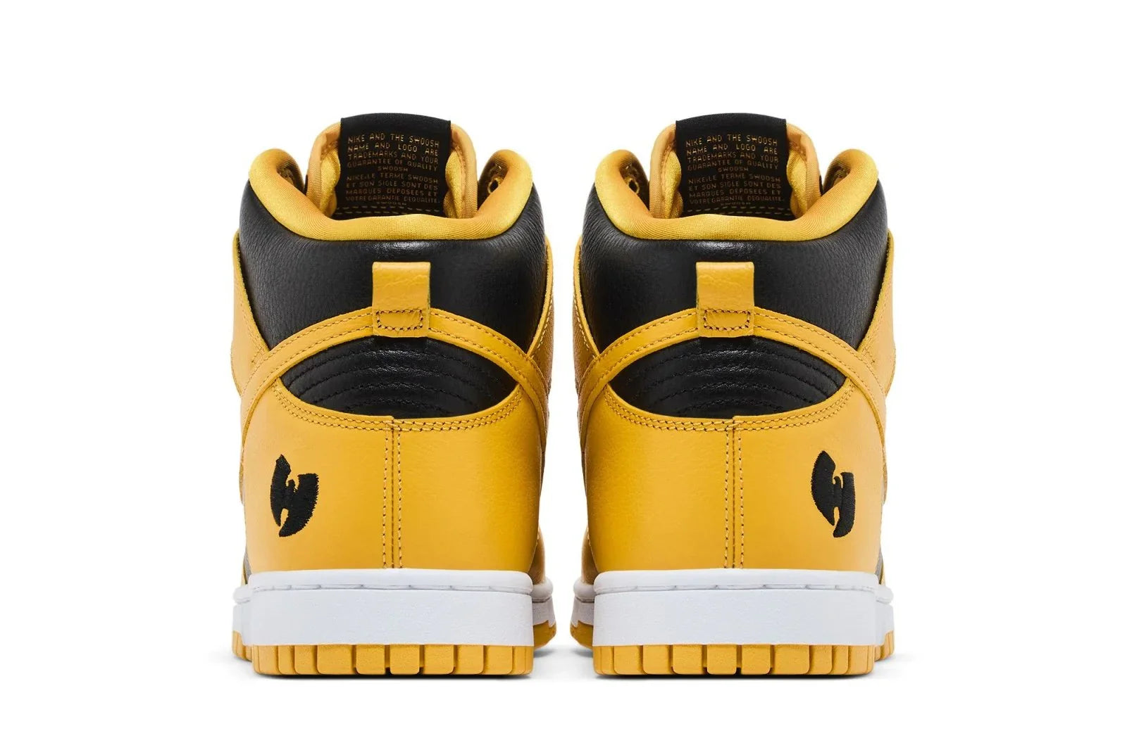 Nike Dunk High x Wu Tang Clan Black and Pollen Amarelo
