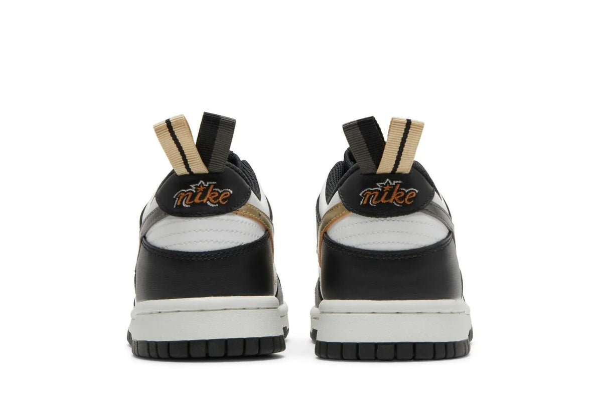 Nike Dunk Low GS Black/White Metallic Preto