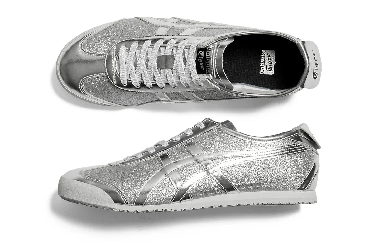 Onitsuka Tiger Mexico 66 Glitter Pack Pure Silver Prateado