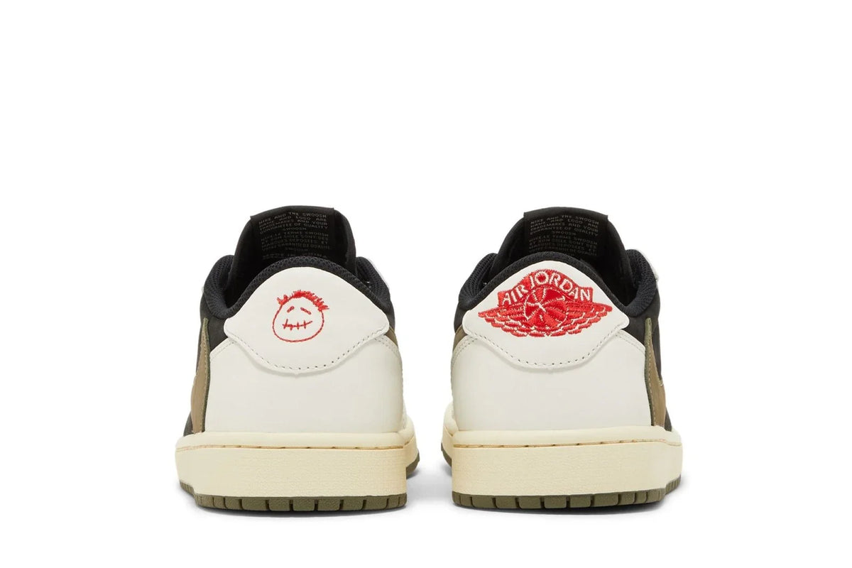 Travis Scott x Nike Air Jordan 1 Retro Low OG SP Olive Branco